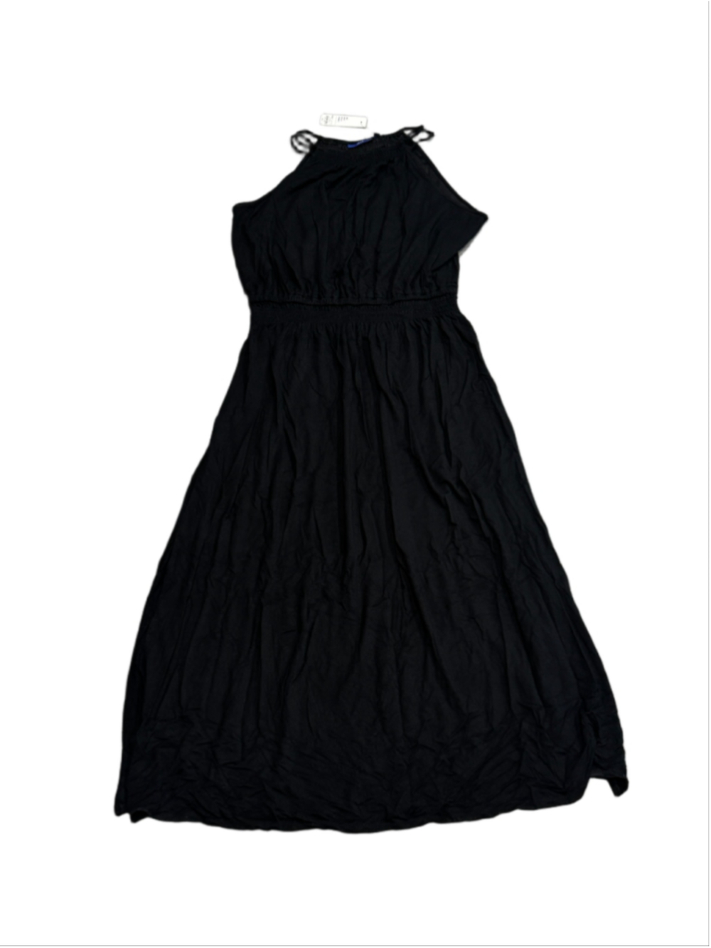 NEW Apt. 9 Black Halter Maxi Dress with 16.5" Slit